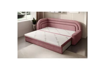 Soffa Eltap Fabillo 223x86x80 cm - Touch 24, Rosa, Vänster - Möbler - Soffa - Bäddsoffa