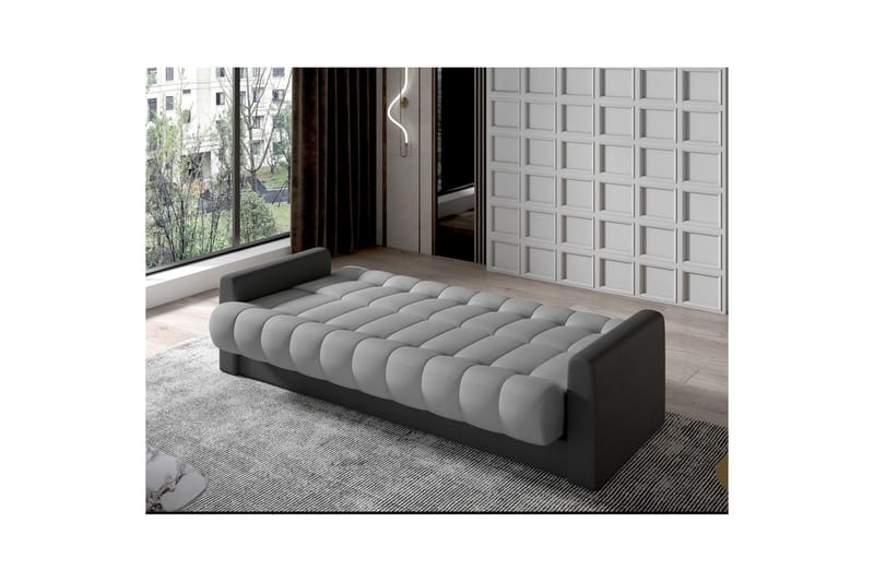 Soffa Eltap Garett 212x85x90 cm - Monolith 85, Monolith 97, Grå, Mörkgrå - Möbler - Soffa - Bäddsoffa