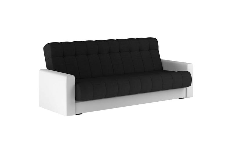 Soffa Eltap Garett 212x85x90 cm - Sawana 14, Soft 17, Svart, Vit - Möbler - Soffa - Bäddsoffa