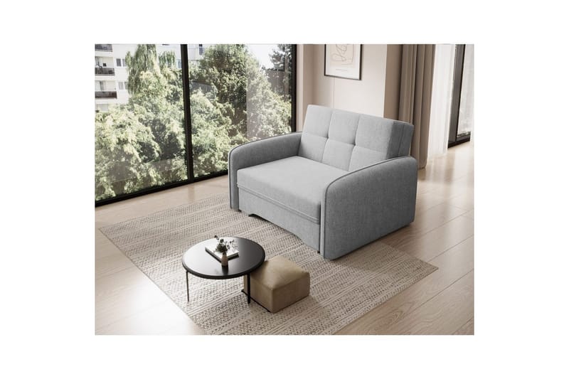 Soffa Eltap Laine 102x109x84 cm - Poco 3, Ljusgrå - Möbler - Soffa - Bäddsoffa