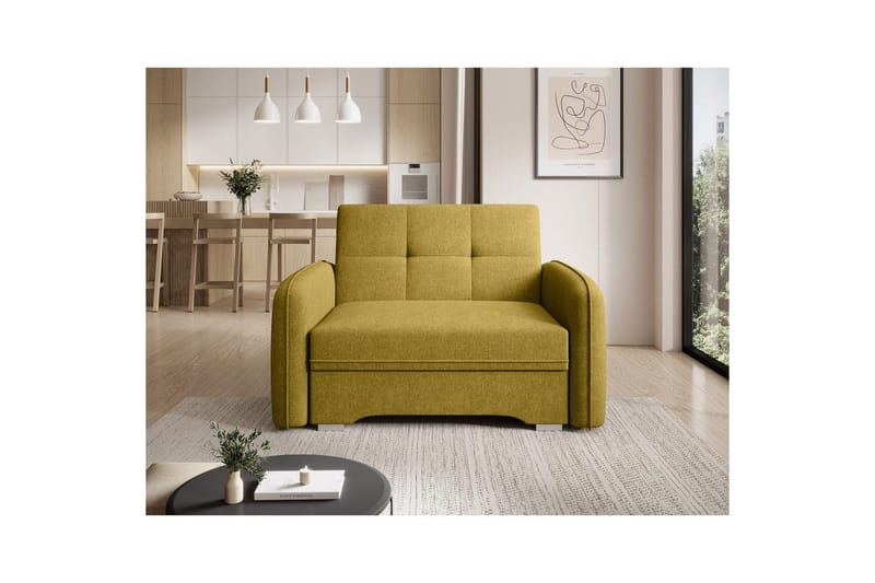 Soffa Eltap Laine 102x109x84 cm - Poco 50, Gul - Möbler - Soffa - Bäddsoffa
