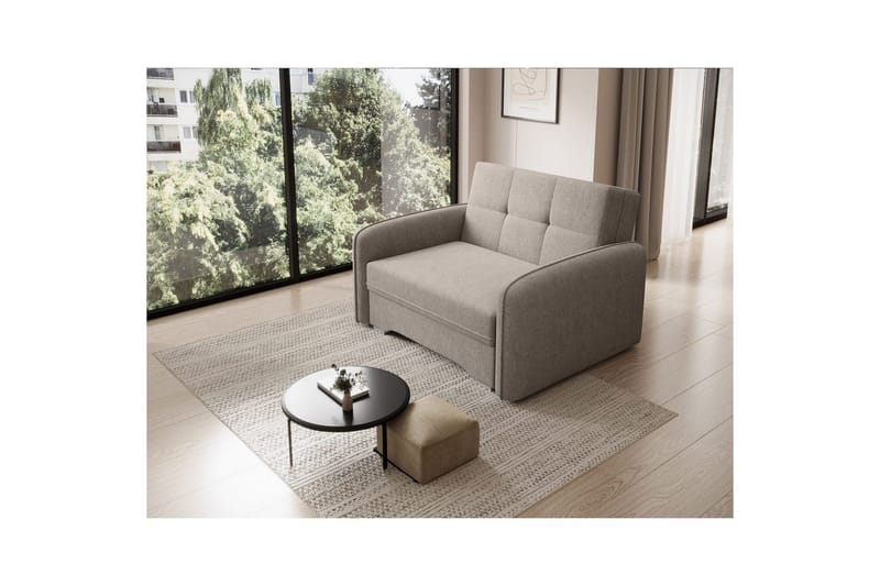 Soffa Eltap Laine 102x109x84 cm - Poco 7, Beige - Möbler - Soffa - Bäddsoffa