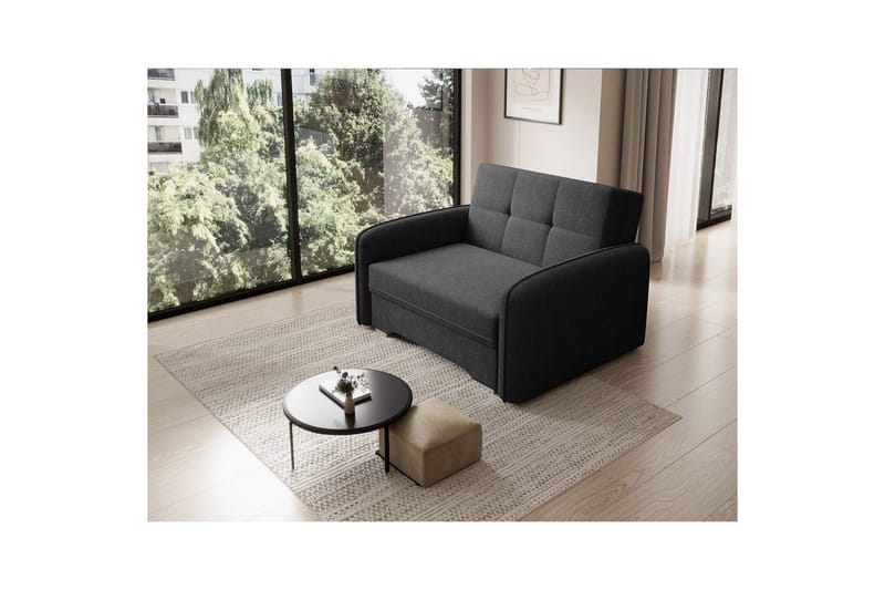 Soffa Eltap Laine 102x109x84 cm - Poco 10, Svart - Möbler - Soffa - Bäddsoffa