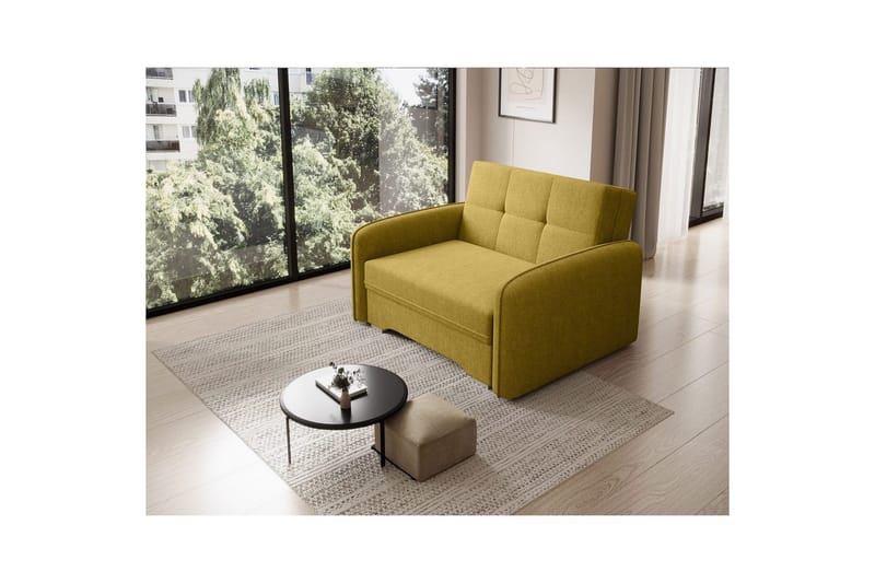 Soffa Eltap Laine 102x109x84 cm - Poco 50, Gul - Möbler - Soffa - Bäddsoffa