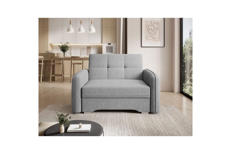 Soffa Eltap Laine 102x109x84 cm - Poco 3, Ljusgrå - Möbler - Soffa - Bäddsoffa