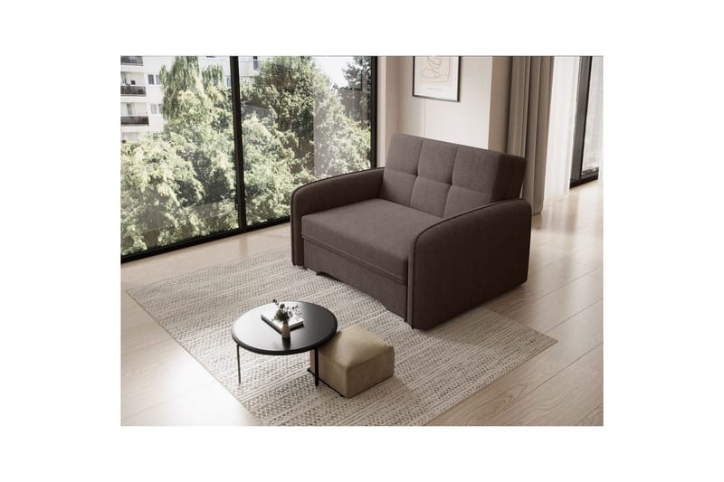 Soffa Eltap Laine 102x109x84 cm - Poco 22, Brun - Möbler - Soffa - Bäddsoffa