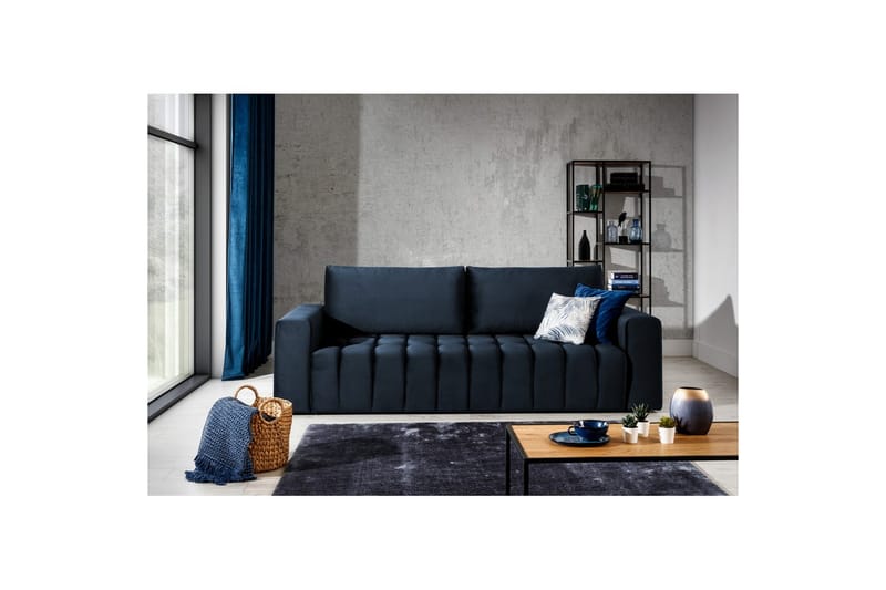 Soffa Eltap Lazaro 247x97x92 cm - Monolit 79, Mörkblå - Möbler - Soffa - Bäddsoffa