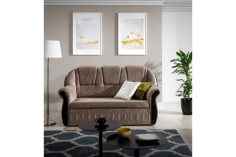 Soffa Eltap Lord 180x85x105 cm - Dora 22, Brun - Möbler - Soffa - Bäddsoffa