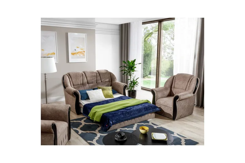 Soffa Eltap Lord 180x85x105 cm - Dora 22, Brun - Möbler - Soffa - Bäddsoffa