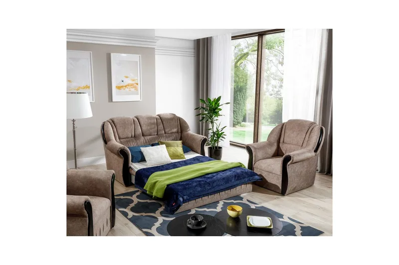 Soffa Eltap Lord 180x85x105 cm - Dora 22, Brun - Möbler - Soffa - Bäddsoffa