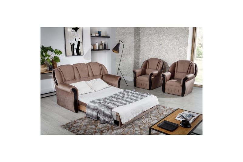 Soffa Eltap Lord 180x85x105 cm - Monolith 09, Mörk Beige - Möbler - Soffa - Bäddsoffa