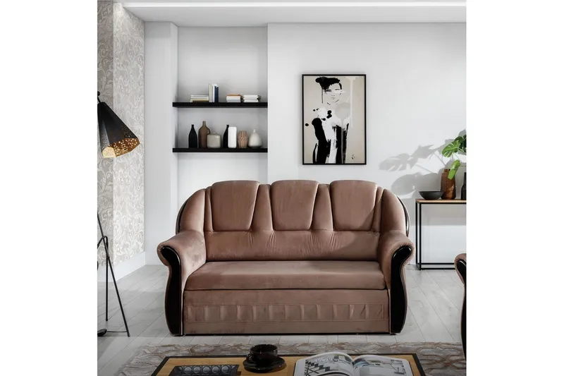 Soffa Eltap Lord 180x85x105 cm - Monolith 09, Mörk Beige - Möbler - Soffa - Bäddsoffa