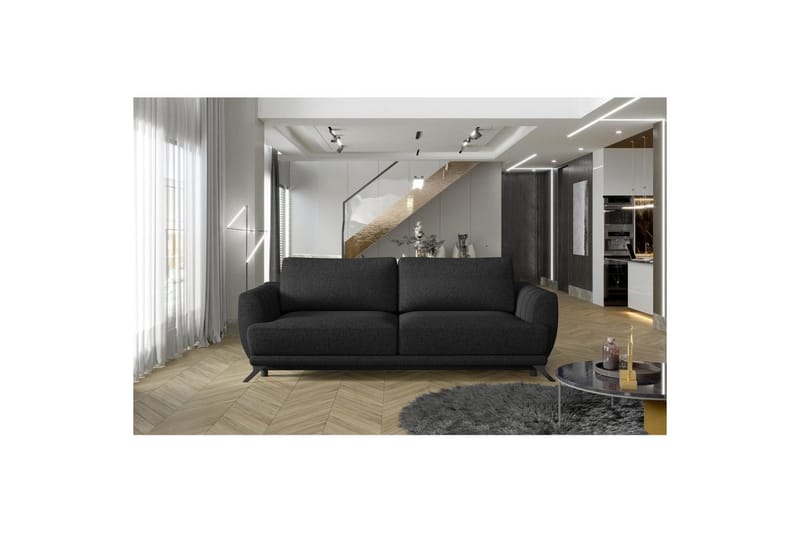 Soffa Eltap Megis 242x95x90 cm, Inari 100, Svart