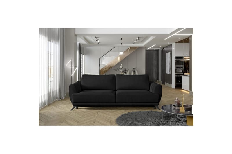 Soffa Eltap Megis 242x95x90 cm - Mat Sammet 99, Blå - Möbler - Soffa - Bäddsoffa