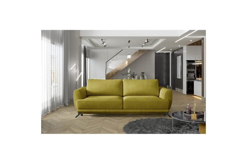 Soffa Eltap Megis 242x95x90 cm, Monolith 48, Gul