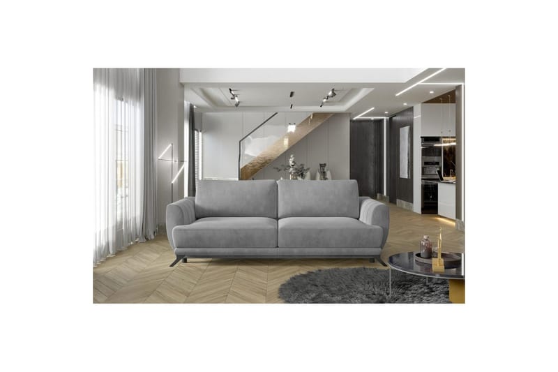 Soffa Eltap Megis 242x95x90 cm - Paros 05, Ljusgrå - Möbler - Soffa - Bäddsoffa