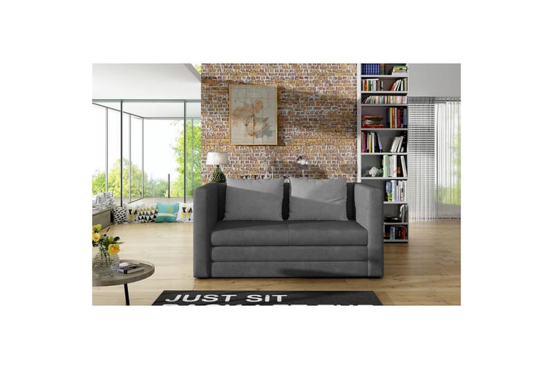 Soffa Eltap Neva 132x70x62 cm - Soro 93, Soro 83, Grå, Vit - Möbler - Soffa - Bäddsoffa