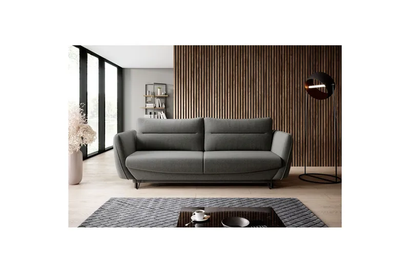 Soffa Eltap Silva 236x95x90 cm - Flores 4, Grå - Möbler - Soffa - Bäddsoffa