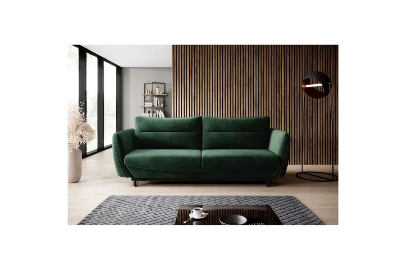 Soffa Eltap Silva 236x95x90 cm, Loco 35, Mörkgrön