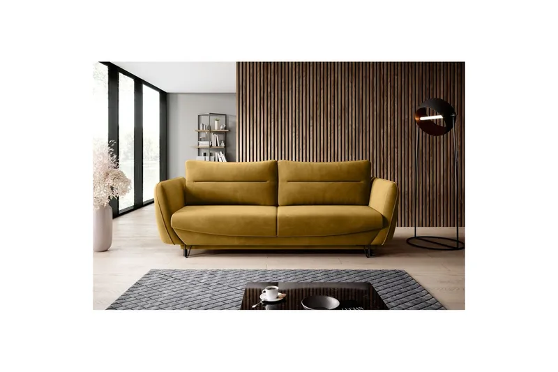 Soffa Eltap Silva 236x95x90 cm - Loco 45, Gul - Möbler - Soffa - Bäddsoffa