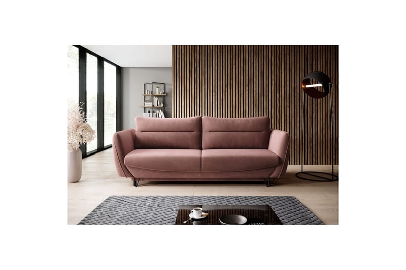 Soffa Eltap Silva 236x95x90 cm - Lukso 24, Rosa - Möbler - Soffa - Bäddsoffa
