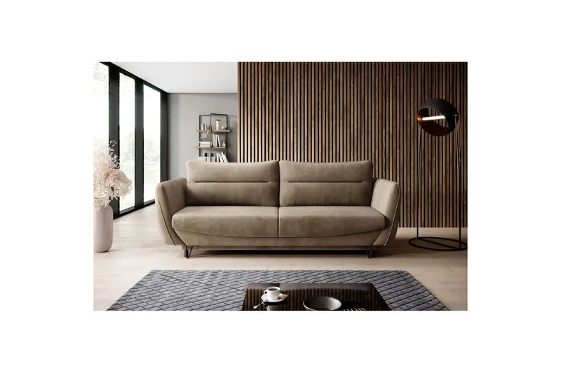 Soffa Eltap Silva 236x95x90 cm, Nube 20, Ljusbrun
