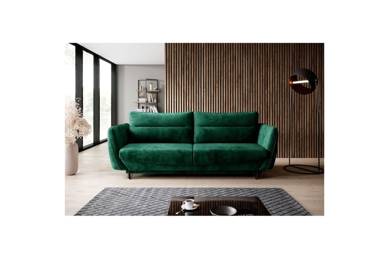 Soffa Eltap Silva 236x95x90 cm, Nube 35, Mörkgrön