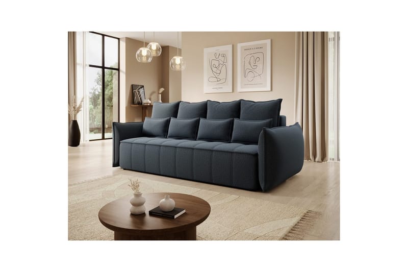 Soffa Eltap Weltton 242x106x94 cm - Enjo 40, Blå - Möbler - Soffa - Bäddsoffa