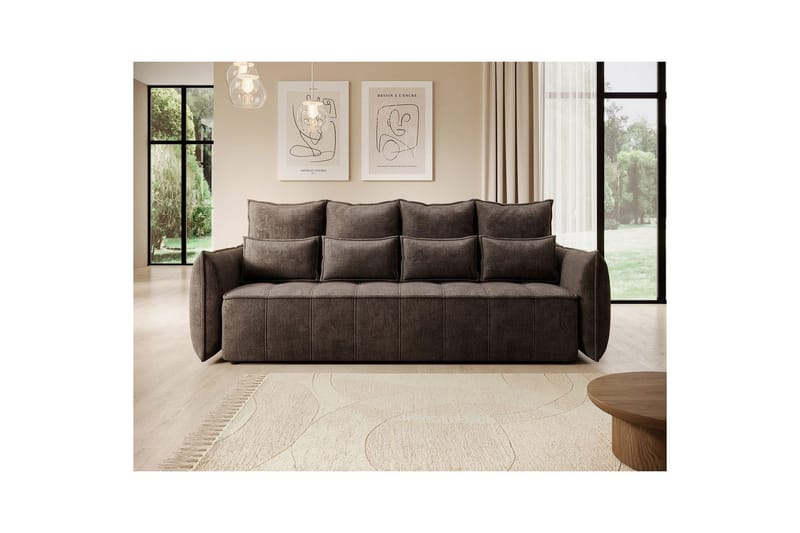 Soffa Eltap Weltton 242x106x94 cm - Nube 22, Brun - Möbler - Soffa - Bäddsoffa