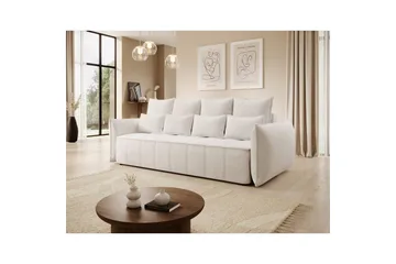 Soffa Eltap Weltton 242x106x94 cm - Paolli 01, Vit - Möbler - Soffa - Bäddsoffa