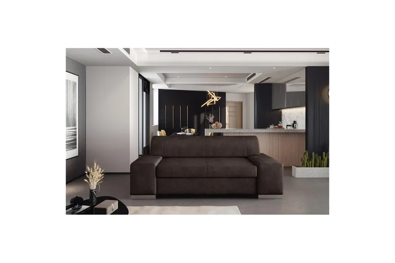 Soffa Eltap Porto - Dora 28, Mörkbrun, 2190x62x73 cm - Möbler - Soffa - Bäddsoffa