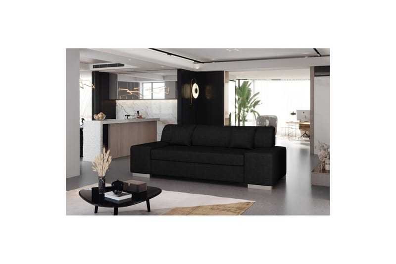 Soffa Eltap Porto, Sawana 14, Svart, 3210x92x73 cm