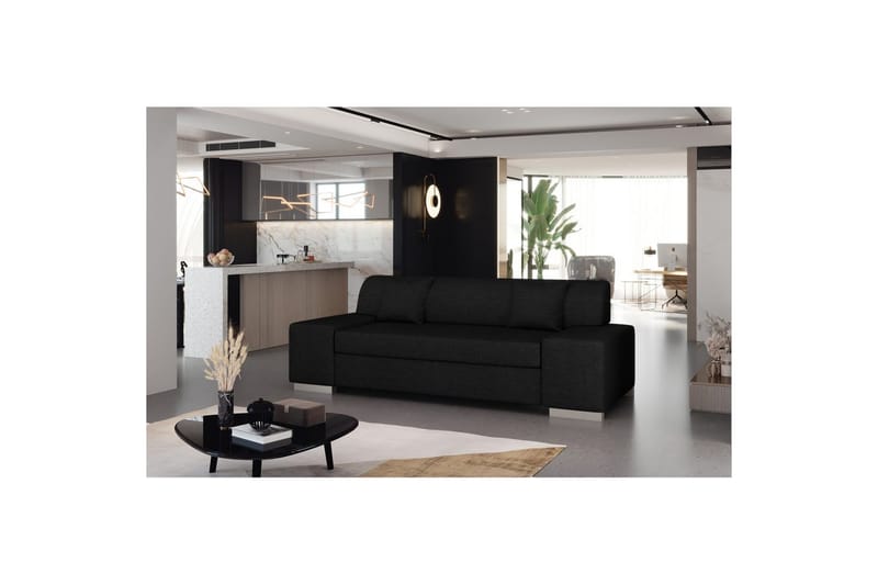 Soffa Eltap Porto - Sawana 14, Svart, 3210x92x73 cm - Möbler - Soffa - Bäddsoffa