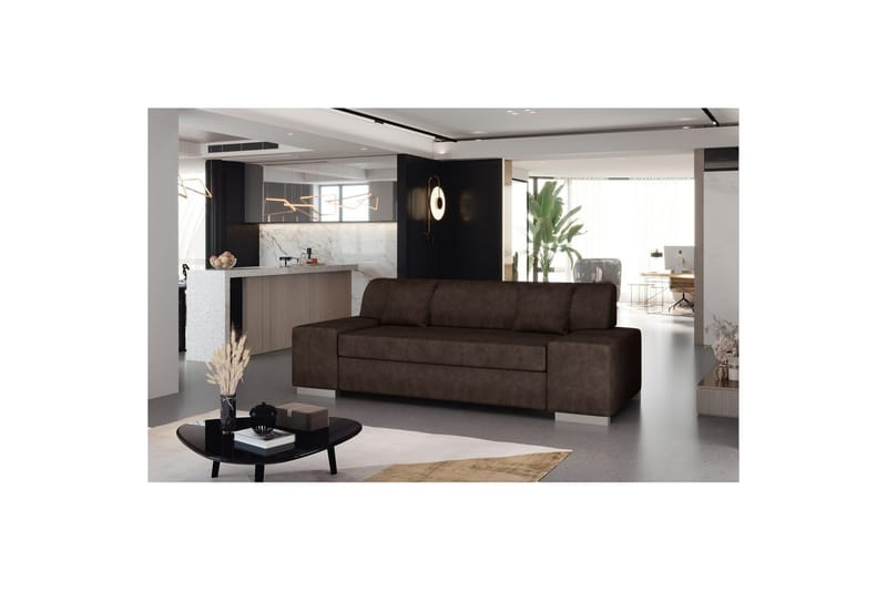 Soffa Eltap Porto - Dora 28, Mörkbrun, 3210x92x73 cm - Möbler - Soffa - Bäddsoffa