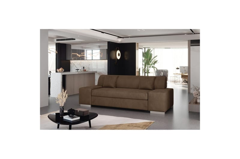 Soffa Eltap Porto - Monolith 09, Mörk Beige, 3210x92x73 cm - Möbler - Soffa - Bäddsoffa