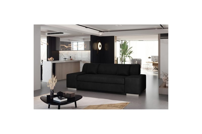 Soffa Eltap Porto - Mat Velvet 99, Blå, 3210x92x73 cm - Möbler - Soffa - Bäddsoffa