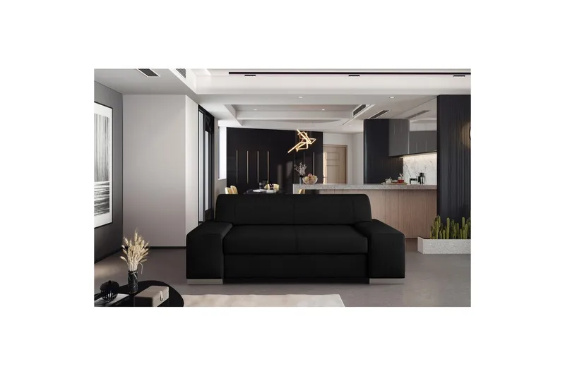 Soffa Eltap Porto - Sawana 14, Svart, 2190x62x73 cm - Möbler - Soffa - Bäddsoffa
