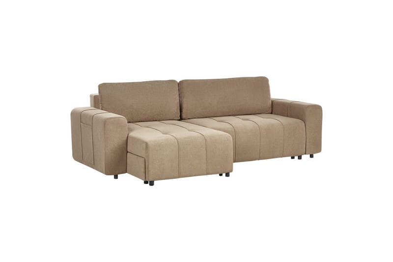 Soffa i höger hörn Högervänd Innvik - Brun, 213x156 cm - Möbler - Soffa - Bäddsoffa