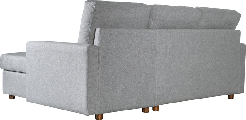 Soffa med förvaring grå 214 cm bred - Grå - Möbler - Soffa - Bäddsoffa