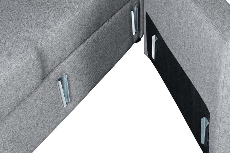 Soffa med förvaring grå 214 cm bred - Grå - Möbler - Soffa - Bäddsoffa