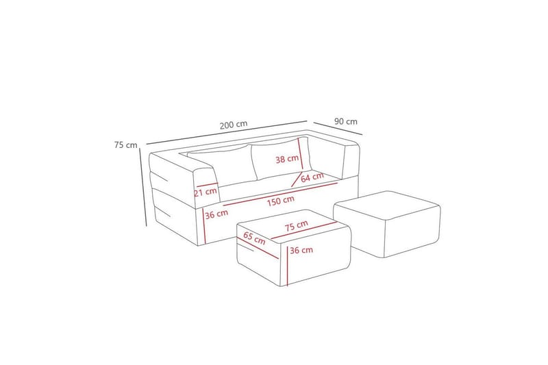 Solin Bäddsoffa 2-sits - Brun - Möbler - Soffa - Bäddsoffa