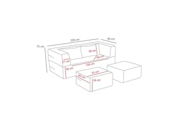 Solin Bäddsoffa 2-sits - Grå - Möbler - Soffa - Bäddsoffa