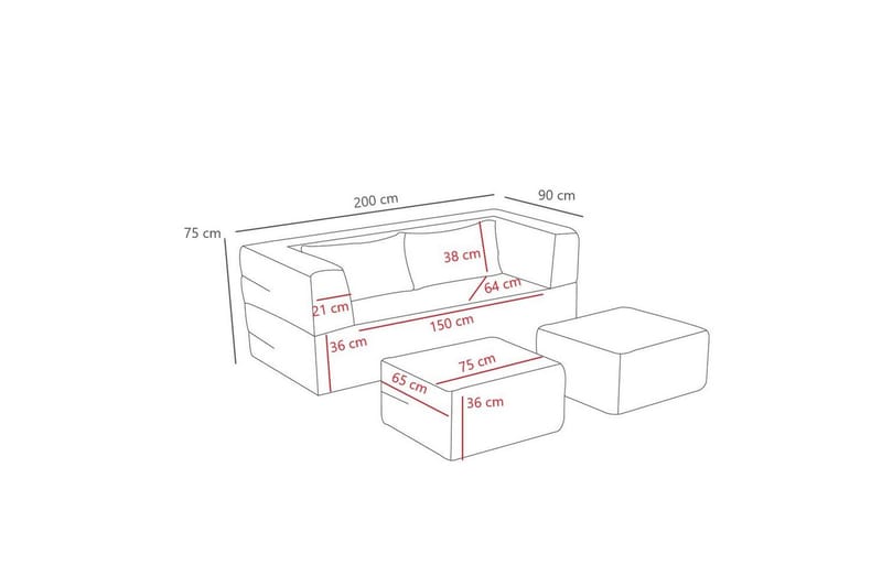 Solin Bäddsoffa 2-sits - Grön - Möbler - Soffa - Bäddsoffa