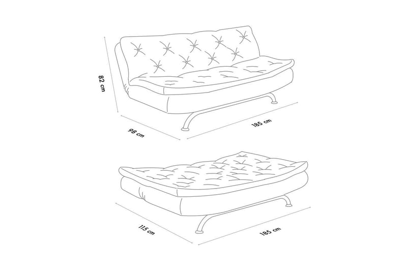Soren Bäddsoffa 3-sits - Grön - Möbler - Soffa - Bäddsoffa