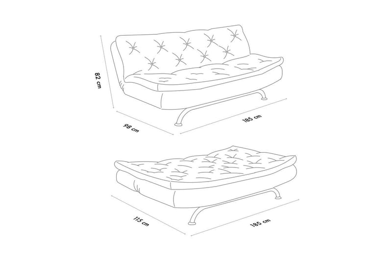 Soren Bäddsoffa 3-sits - Ljusgrå - Möbler - Soffa - Bäddsoffa