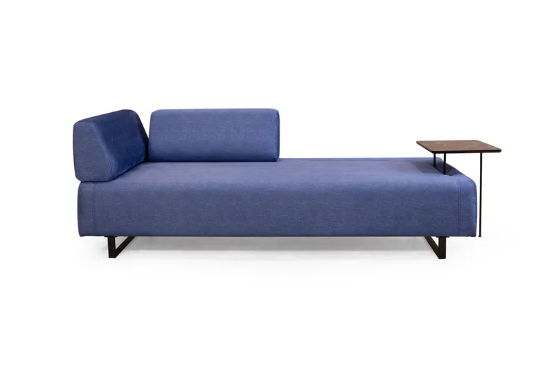 Southburn 3-sits Bäddsoffa 90x220 cm i Tyg med Ensidigt Armstöd - Blå - Möbler - Soffa - Bäddsoffa