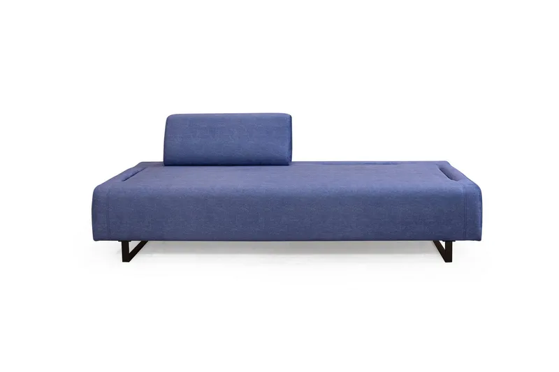Southburn 3-sits Bäddsoffa 90x220 cm i Tyg med Ensidigt Armstöd - Blå - Möbler - Soffa - Bäddsoffa