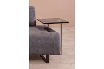 Southburn 3-sits Bäddsoffa 90x220 cm i Tyg med Ensidigt Armstöd - Svart - Möbler - Soffa - Bäddsoffa