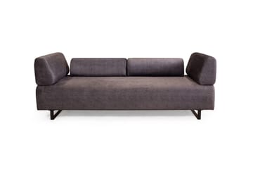 Southburn 3-sits Bäddsoffa 90x220 cm i Tyg med Ensidigt Armstöd - Svart - Möbler - Soffa - Bäddsoffa