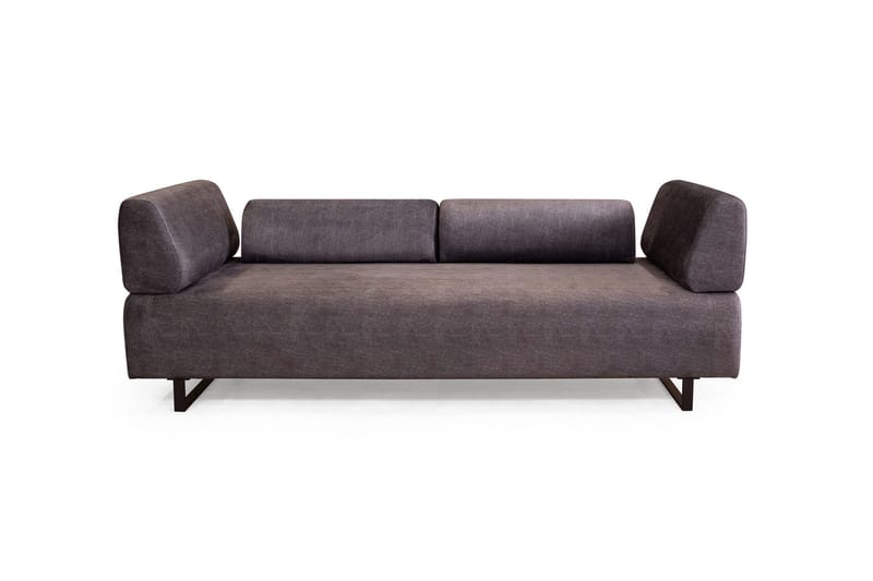 Southburn 3-sits Bäddsoffa 90x220 cm i Tyg med Ensidigt Armstöd - Svart - Möbler - Soffa - Bäddsoffa